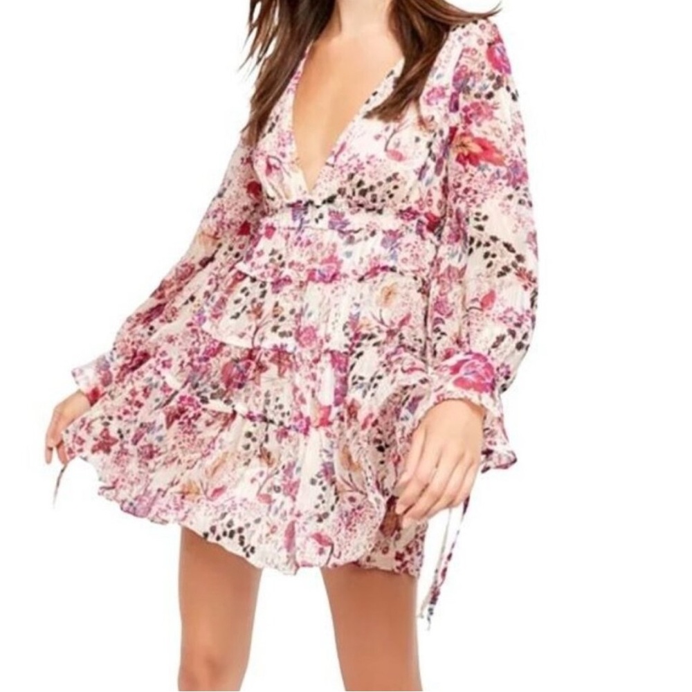 Free People Closer to the Heart Pink Floral Dress Size Small